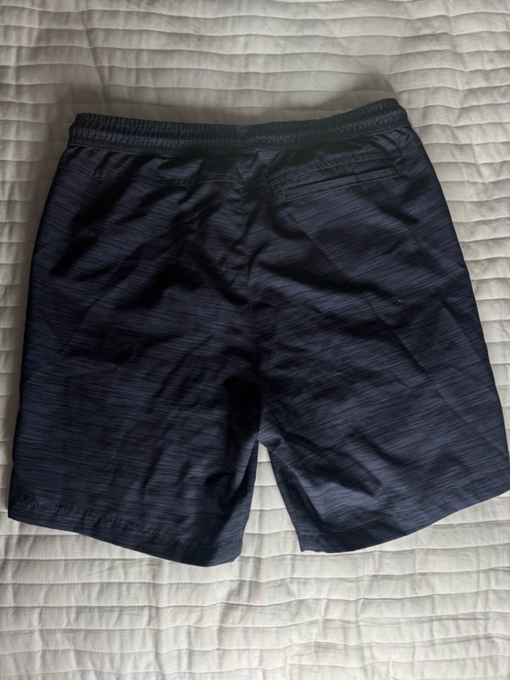 Hurley Men's Dark Navy Athletic Drawstring Shorts - Picture 2 of 4